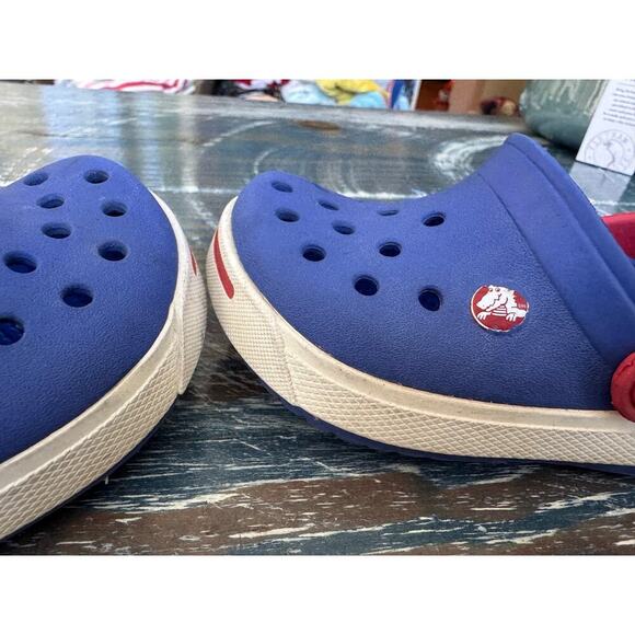 Crocs, Blue & Red Kids/Toddler shoes, size 6/7 - Picture 9 of 9